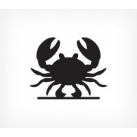 Меловая табличка «Краб»