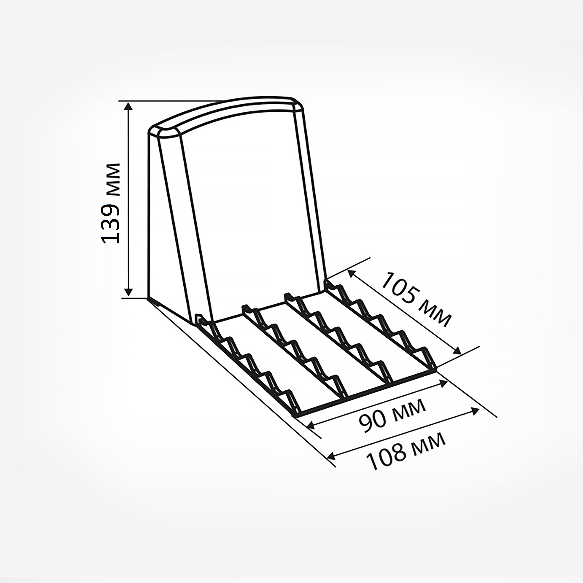 Большая пластиковая ударопрочная задняя опора BACK-XL